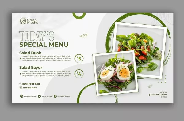 Editable banner design-canva eaditable-banner design green