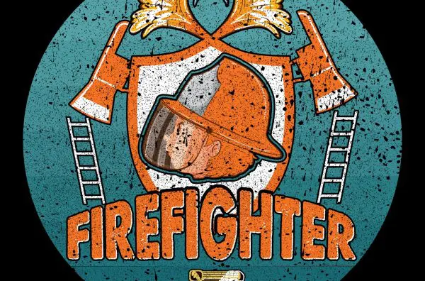 Editable Firefighters T-shirt Design- 05 For Your Print On Demand