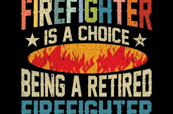 Editable Firefighters T-shirt Design- 07 For Your Print On Demand