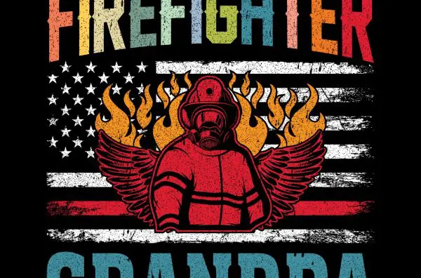 Editable Firefighters T-shirt Design- 08 For Your Print On Demand